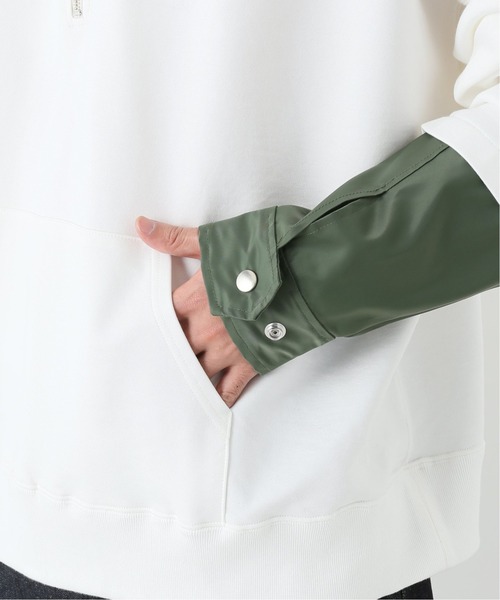 no.(ナンバー)の「【NO. / ナンバー】LAYERED SWEAT HOODY(パーカー・メンズ・ブラック/ホワイト・MEDIUM)」の18枚目の写真