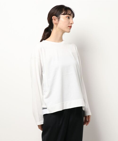 AMERICAN HOLIC(アメリカンホリック)の「バックチュールカットプルオーバー(Tシャツ/カットソー・レディース・ブラック/オフホワイト・M/L)」の3枚目の写真