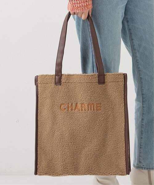 frames RAY CASSIN（フレームスレイカズン）の「ボア縦長トート（トートバッグ・レディース・ベージュ/ブラウン・FREE）」の6枚目の写真