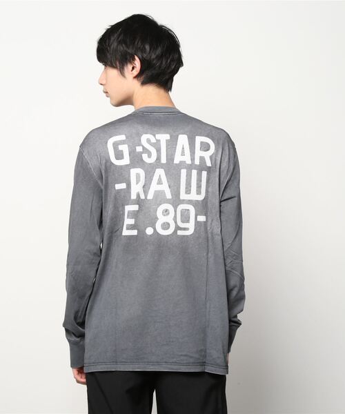G-STAR（ジースター）の「BACK SPRAY T-SHIRT/ロンT/バックプリント（Tシャツ/カットソー・メンズ・ブルー系その他/レッド系その他/ブラック系その他・SMALL/MEDIUM/LARGE/X-SMALL/X-LARGE）」の12枚目の写真