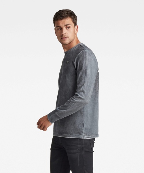 G-STAR（ジースター）の「BACK SPRAY T-SHIRT/ロンT/バックプリント（Tシャツ/カットソー・メンズ・ブルー系その他/レッド系その他/ブラック系その他・SMALL/MEDIUM/LARGE/X-SMALL/X-LARGE）」の13枚目の写真