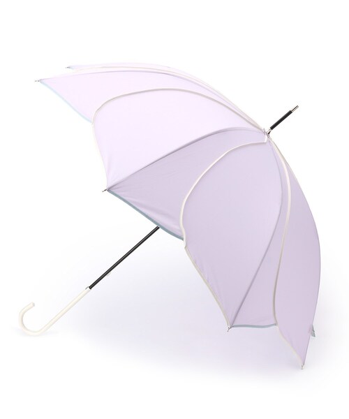 DRESKIP（ドレスキップ）の「◆because バイカラーパイピング長傘（長傘・レディース・アイボリー系4/グリーン系その他5/ライトパープル/ネイビー系4・00）」の4枚目の写真