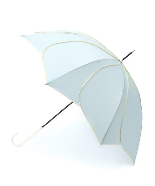 DRESKIP（ドレスキップ）の「◆because バイカラーパイピング長傘（長傘・レディース・アイボリー系4/グリーン系その他5/ライトパープル/ネイビー系4・00）」の2枚目の写真