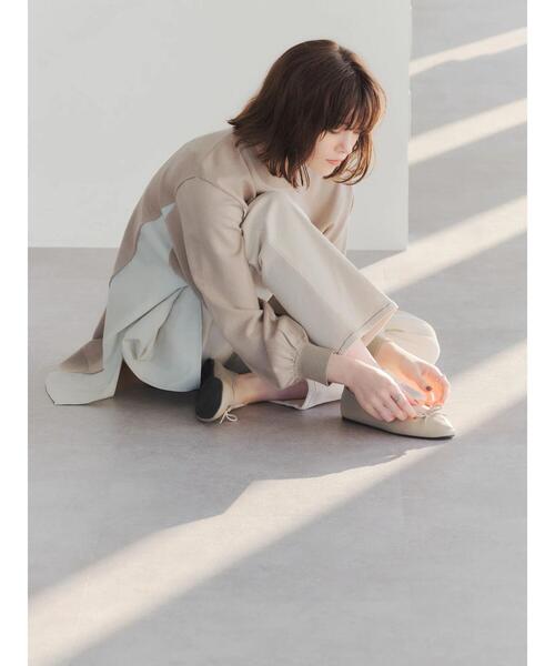 YECCA VECCA（イェッカヴェッカ）の「・異素材MIXデザインニット＊（ニット/セーター・レディース・ライトベージュ/ブラック/ダークベージュ・FREE）」の16枚目の写真