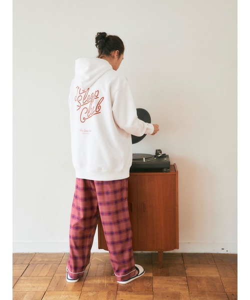 Priv. Spoons Club(プライベートスプーンズクラブ)の「Cheerful Plaid チェックパジャマパンツ(ユニセックス)(ルームウェア/パジャマ・メンズ・パープル/ピンク・1/2/0)」の13枚目の写真