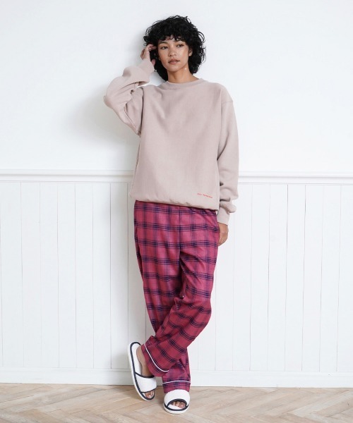 Priv. Spoons Club(プライベートスプーンズクラブ)の「Cheerful Plaid チェックパジャマパンツ(ユニセックス)(ルームウェア/パジャマ・メンズ・パープル/ピンク・1/2/0)」の17枚目の写真