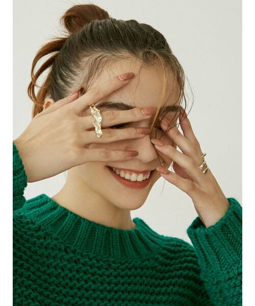 EVRIS（エヴリス）の「BIG MOTIF 3PCS リング（リング・レディース・シルバー/ゴールド・FREE）」の3枚目の写真