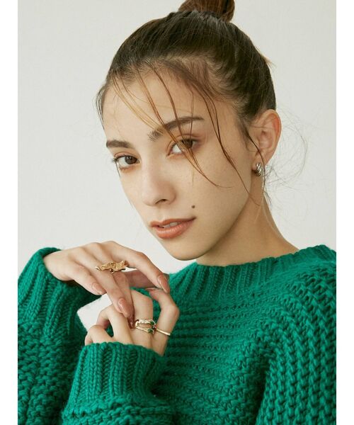 EVRIS（エヴリス）の「BIG MOTIF 3PCS リング（リング・レディース・シルバー/ゴールド・FREE）」の4枚目の写真