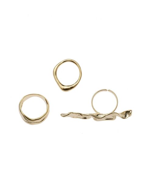 EVRIS（エヴリス）の「BIG MOTIF 3PCS リング（リング・レディース・シルバー/ゴールド・FREE）」の12枚目の写真