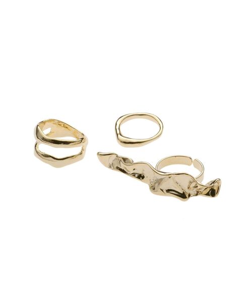 EVRIS（エヴリス）の「BIG MOTIF 3PCS リング（リング・レディース・シルバー/ゴールド・FREE）」の14枚目の写真