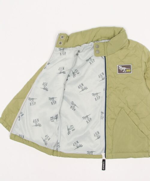kladskap（クレードスコープ）の「ライトダウン入りブルゾン（ダウンジャケット/コート・キッズ・カーキ/ブラック・110cm/100cm/120cm/130cm/90cm）」の4枚目の写真