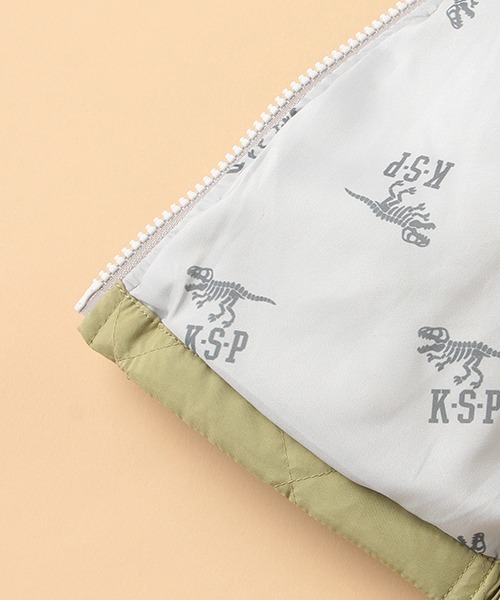 kladskap（クレードスコープ）の「ライトダウン入りブルゾン（ダウンジャケット/コート・キッズ・カーキ/ブラック・110cm/100cm/120cm/130cm/90cm）」の12枚目の写真