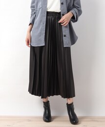 Cutie Blonde | 【S-L】フェイクレザープリーツスカート(スカート)