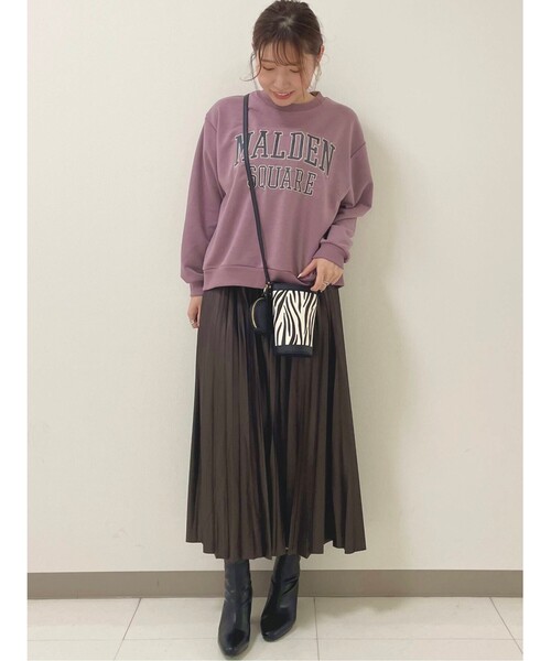 Cutie Blonde（キューティーブロンド）の「◆【S-L】フェイクレザープリーツスカート（スカート・レディース・ブラック/ダークグリーン/ダークブラウン/ベージュ・01/02/03）」の20枚目の写真