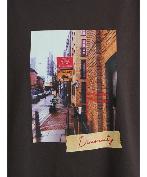 earth music&ecology(アースミュージックアンドエコロジー)の「フォトプリント長袖プルオーバー *(Tシャツ/カットソー・レディース・チャコールグレー/アイボリー/ホワイト系その他2・FREE)」の20枚目の写真