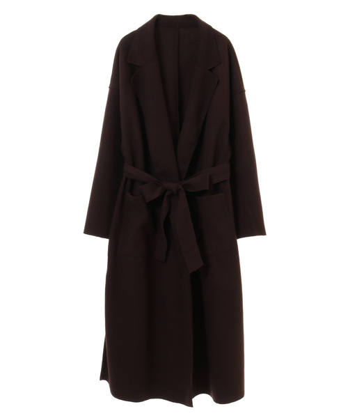 alcali（アルカリ）の「ダブルフェイスコート【取り扱い店舗限定】（チェスターコート・レディース・ブラウン/モカ/ブラック/アイボリー・M/L）」の3枚目の写真