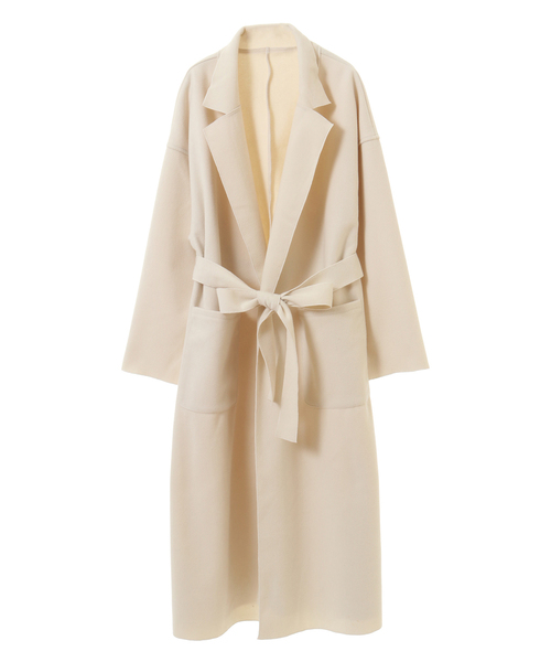 alcali（アルカリ）の「ダブルフェイスコート【取り扱い店舗限定】（チェスターコート・レディース・ブラウン/モカ/ブラック/アイボリー・M/L）」の2枚目の写真