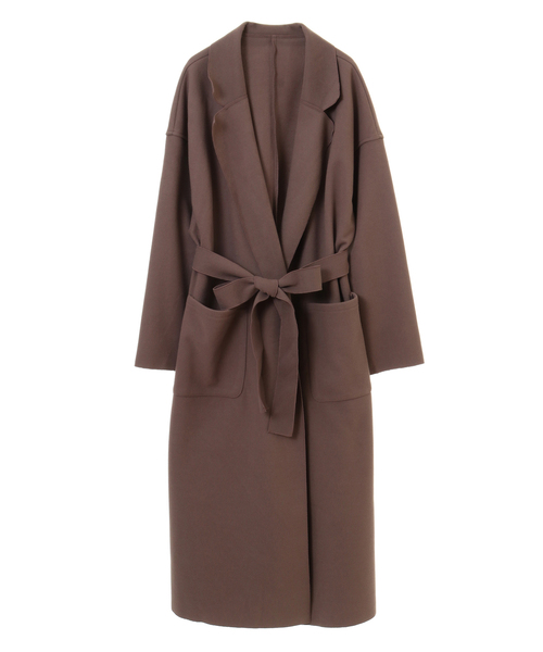 alcali（アルカリ）の「ダブルフェイスコート【取り扱い店舗限定】（チェスターコート・レディース・ブラウン/モカ/ブラック/アイボリー・M/L）」の4枚目の写真