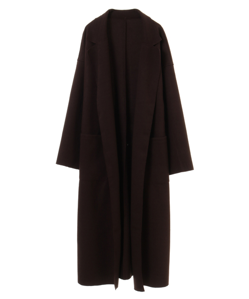 alcali（アルカリ）の「ダブルフェイスコート【取り扱い店舗限定】（チェスターコート・レディース・ブラウン/モカ/ブラック/アイボリー・M/L）」の8枚目の写真