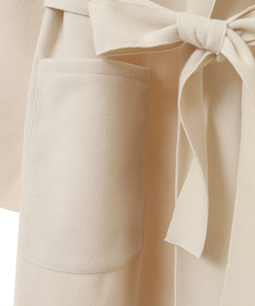 alcali（アルカリ）の「ダブルフェイスコート【取り扱い店舗限定】（チェスターコート・レディース・ブラウン/モカ/ブラック/アイボリー・M/L）」の15枚目の写真