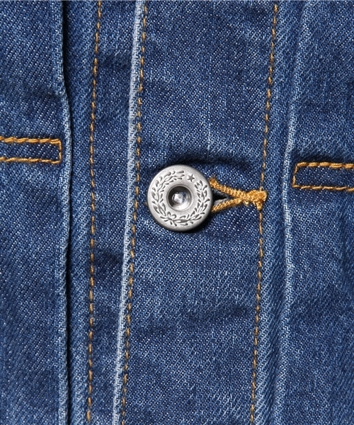 WEGO（ウィゴー）の「WEGO/1stタイプデニムGジャン（デニムジャケット・メンズ・インディゴブルー/ライトインディゴブルー・LARGE/MEDIUM）」の10枚目の写真