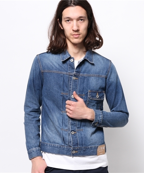 WEGO（ウィゴー）の「WEGO/1stタイプデニムGジャン（デニムジャケット・メンズ・インディゴブルー/ライトインディゴブルー・LARGE/MEDIUM）」の14枚目の写真