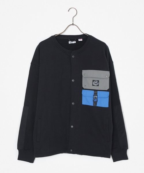 grn（ジーアールエヌ）の「［grn ジーアールエヌ］USA COTTON GADGET POCKET SWEAT CD / 米綿 ガジェットポケット スウェット カーディガン GU141170F（カーディガン/ボレロ・メンズ・オリーブ/グレー/ブラック/ベージュ・M/L）」の2枚目の写真