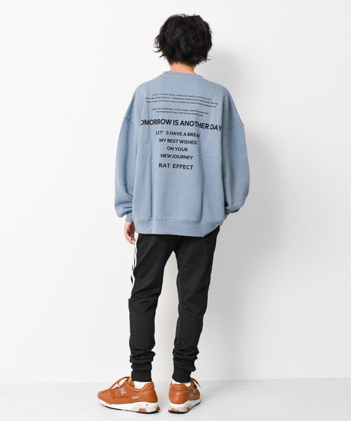 RAT EFFECT（ラットエフェクト）の「【裏起毛】ポケット付きバックロゴトレーナー（スウェット・キッズ・グリーン/グレー/ライトブルー/アイボリー/ブラック/チャコールグレー・120/150/140/160/130/170）」の18枚目の写真