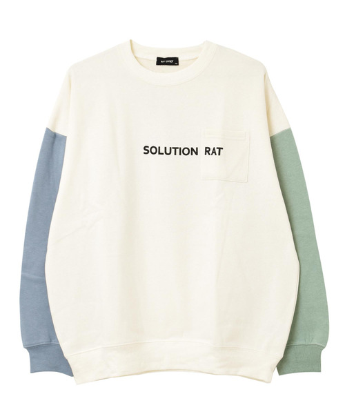 RAT EFFECT（ラットエフェクト）の「【裏起毛】ポケット付きバックロゴトレーナー（スウェット・キッズ・グリーン/グレー/ライトブルー/アイボリー/ブラック/チャコールグレー・120/150/140/160/130/170）」の19枚目の写真