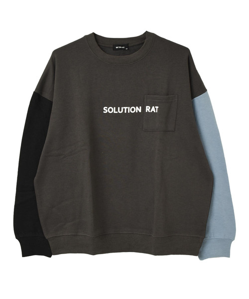 RAT EFFECT（ラットエフェクト）の「【裏起毛】ポケット付きバックロゴトレーナー（スウェット・キッズ・グリーン/グレー/ライトブルー/アイボリー/ブラック/チャコールグレー・120/150/140/160/130/170）」の21枚目の写真