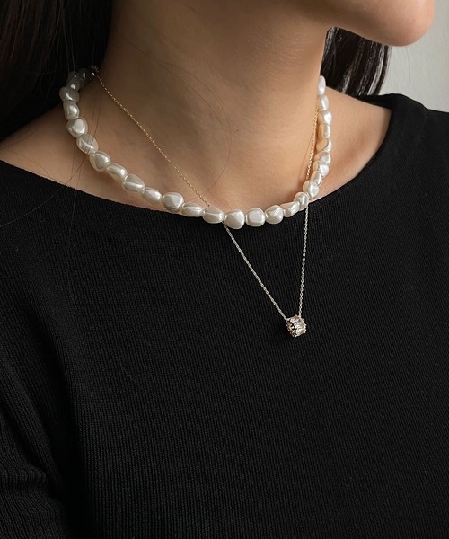 CEMONEMO(セモネモ)の「パールネックレス(ネックレス・レディース・その他1/その他2/その他3・FREE)」の4枚目の写真