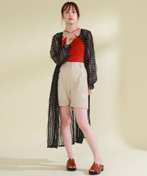 Ray BEAMS（レイビームス）の「ENESS / ウッドソール サンダル（サンダル・レディース・ダークブラウン/オフホワイト・37/38/39/35/36）」の18枚目の写真