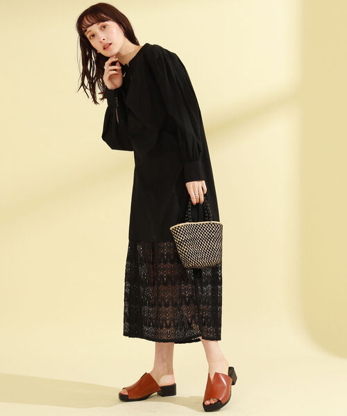 Ray BEAMS（レイビームス）の「ENESS / ウッドソール サンダル（サンダル・レディース・ダークブラウン/オフホワイト・37/38/39/35/36）」の16枚目の写真