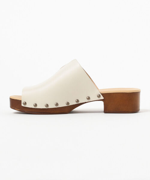 Ray BEAMS（レイビームス）の「ENESS / ウッドソール サンダル（サンダル・レディース・ダークブラウン/オフホワイト・37/38/39/35/36）」の13枚目の写真