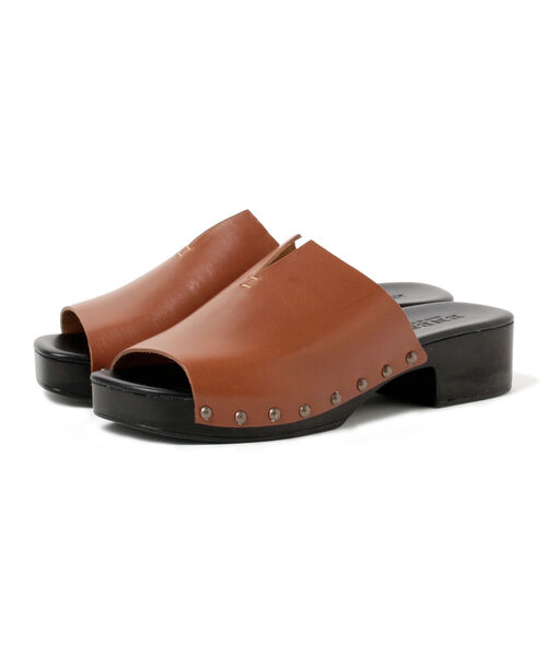 Ray BEAMS（レイビームス）の「ENESS / ウッドソール サンダル（サンダル・レディース・ダークブラウン/オフホワイト・37/38/39/35/36）」の9枚目の写真