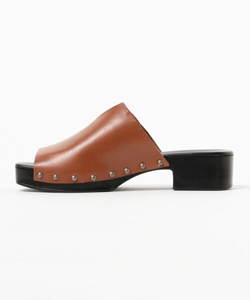 Ray BEAMS（レイビームス）の「ENESS / ウッドソール サンダル（サンダル・レディース・ダークブラウン/オフホワイト・37/38/39/35/36）」の7枚目の写真