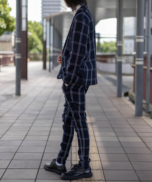 NYLAUS(ナイラス)の「ジャガード チェック柄 スキニーパンツ NYLAUS(ナイラス)の「ジャガード チェック柄 スキニーパンツ