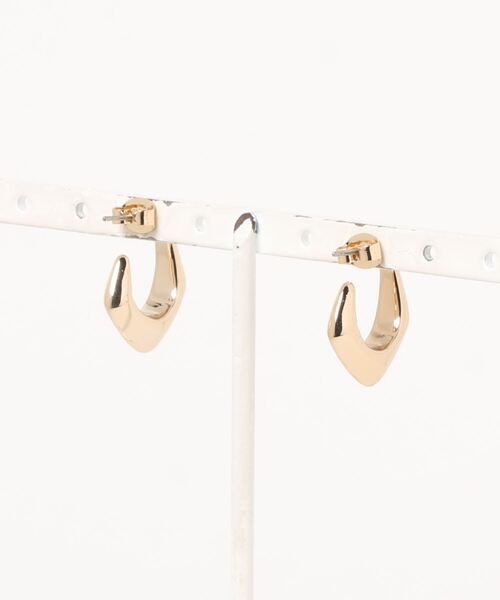 AZUL by moussy(アズールバイマウジー)の「MINI SQUARE HOOP EARRINGS/ミニスクエアフープイヤリング(ピアス(両耳用)・レディース・シルバー/ゴールド系その他・FREE)」の3枚目の写真