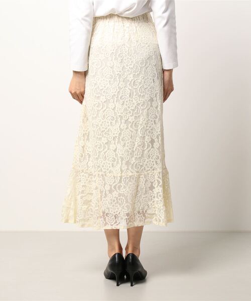 flower（フラワー）の「クラリティレーススカート（スカート・レディース・ベージュ/アイボリー・FREE）」の11枚目の写真
