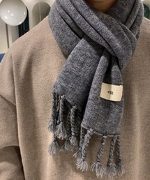 MGV（エムジーヴィー）の「シンプルフリンジカラーマフラー（マフラー・メンズ・グレー系）」
