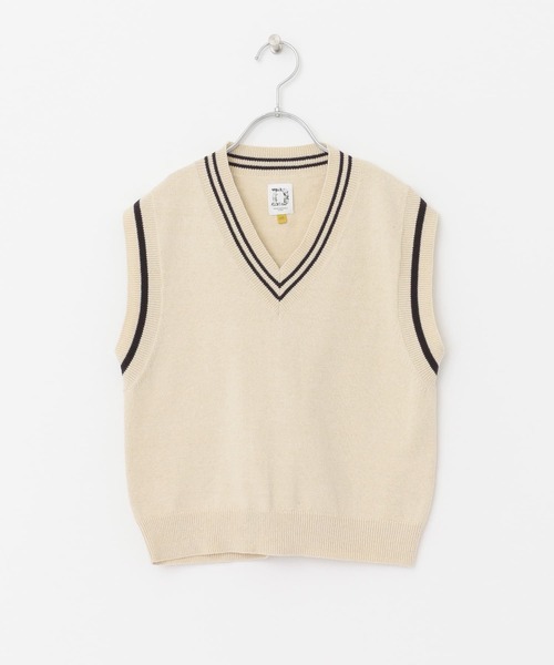 URBAN RESEARCH DOORS（アーバンリサーチドアーズ）の「『親子リンク』Vネックニットベスト(KIDS)（ニット/セーター・キッズ・ベージュ系その他/ブルー系その他・120/105/135）」の19枚目の写真