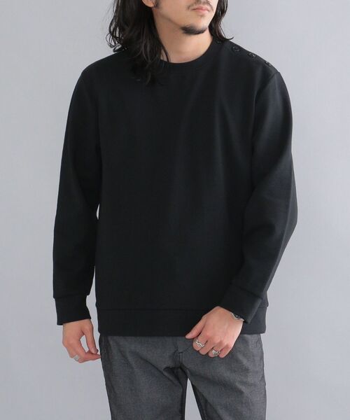 SHIPS(シップス)の「【WEB限定】SHIPS: 〈手洗い可能〉 ミラノリブ ジャージー クルーネック ソリッド マリンセーター (ニット)(ニット/セーター・メンズ・ブラック/グレー・SMALL/MEDIUM/LARGE/X-LARGE)」の1枚目の写真