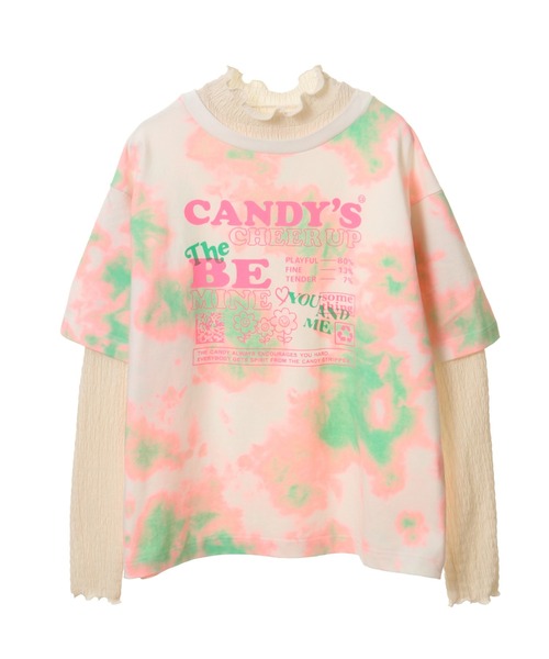 Candy Stripper(キャンディストリッパー)の「BE MINE LAYERED トップス(Tシャツ/カットソー・レディース・ピンク/イエロー・2)」の7枚目の写真