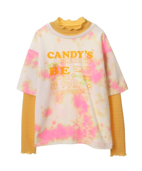 Candy Stripper(キャンディストリッパー)の「BE MINE LAYERED トップス(Tシャツ/カットソー・レディース・ピンク/イエロー・2)」の8枚目の写真
