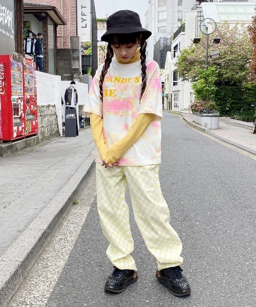Candy Stripper(キャンディストリッパー)の「BE MINE LAYERED トップス(Tシャツ/カットソー・レディース・ピンク/イエロー・2)」の18枚目の写真