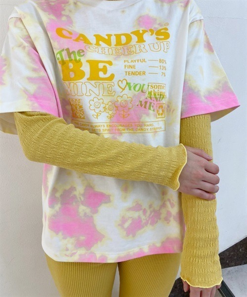 Candy Stripper(キャンディストリッパー)の「BE MINE LAYERED トップス(Tシャツ/カットソー・レディース・ピンク/イエロー・2)」の17枚目の写真