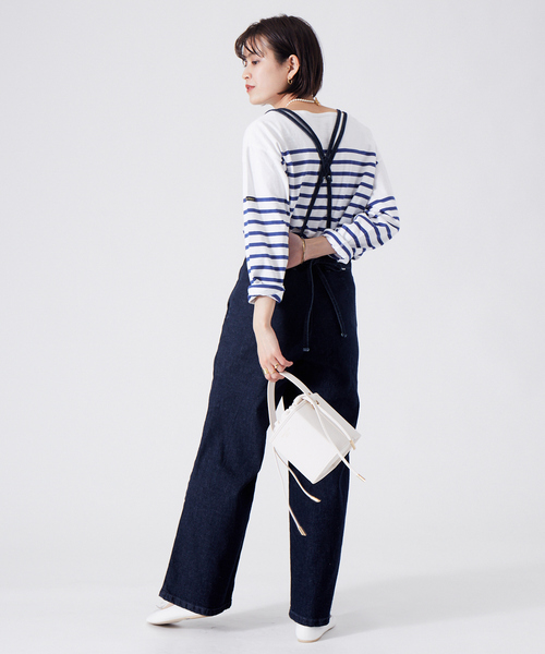 LEMINOR（ルミノール）の「【Le minor】JEANNEボーダープルオーバー（Tシャツ/カットソー・レディース・ブラック/レッド/ブルー・フリー）」の7枚目の写真