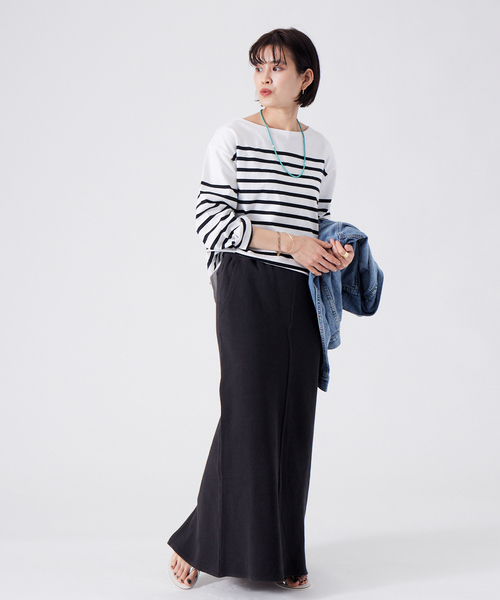 LEMINOR（ルミノール）の「【Le minor】JEANNEボーダープルオーバー（Tシャツ/カットソー・レディース・ブラック/レッド/ブルー・フリー）」の10枚目の写真