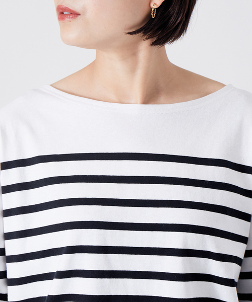 LEMINOR（ルミノール）の「【Le minor】JEANNEボーダープルオーバー（Tシャツ/カットソー・レディース・ブラック/レッド/ブルー・フリー）」の16枚目の写真