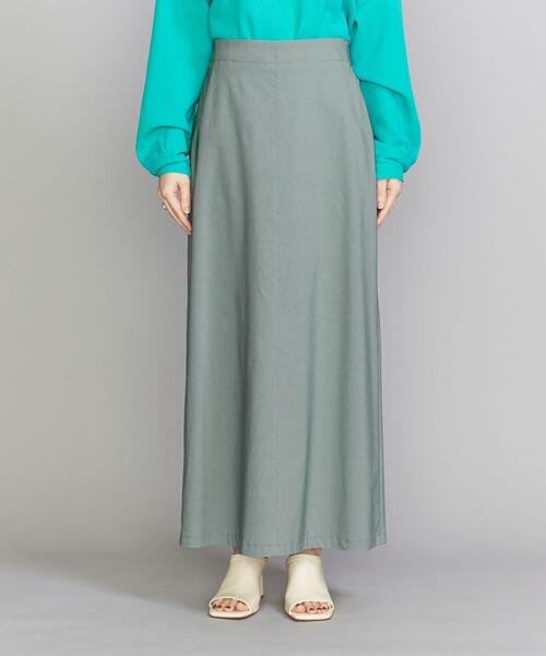 BEAUTY&YOUTH UNITED ARROWS（ビューティーアンドユースユナイテッドアローズ）の「BY テントライン マキシスカート -ウォッシャブル-（スカート・レディース・オレンジ/ナチュラル/グレー・S/M）」の4枚目の写真